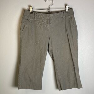 New York & Company Gray Cropped Pants Sz 6